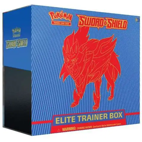 Pokemon Sword & Shield Base Set Zamazenta Elite Trainer Box [8 Booster Packs, 65 Card Sleeves, 45 Energy Cards & More]