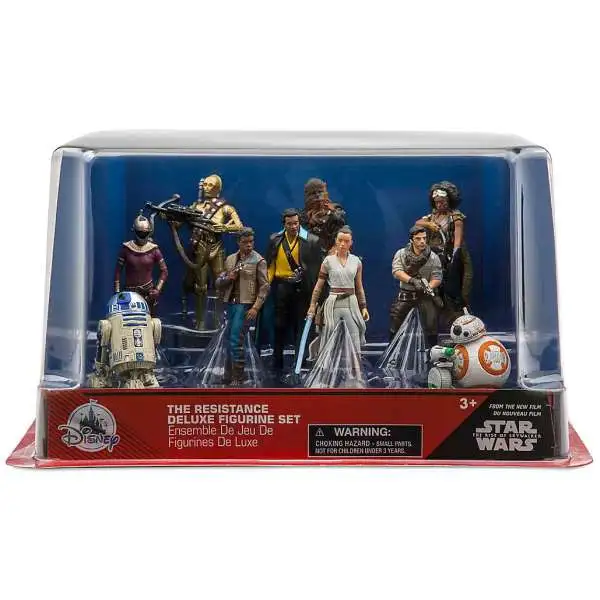 Disney Star Wars The Rise of Skywalker The Resistance Exclusive 10-Piece PVC Figure Play Set