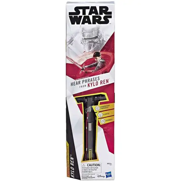 Star Wars Lightsaber Academy Level 2 Kylo Ren Electronic Red Role Play Lightsaber [Lights, Sounds, & Phrases ]
