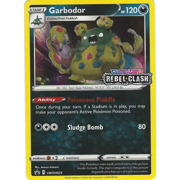 Pokemon Rebel Clash Garbodor Loose Deck SWSH025