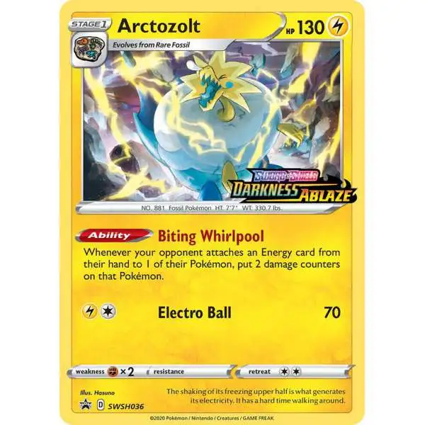 Pokemon Arctozolt Loose Deck SWSH036