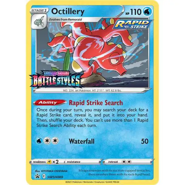 Pokemon Battle Styles Octillery Loose Deck SWSH089