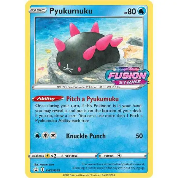 pyukumuku pokemon card value Pokmon TCG: Fusion Strike: Sealed Promo Decks you may reveal it and put it on the bottom of your deck Pokemon Fusion Strike Pyukumuku Loose