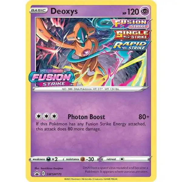 Pokemon Fusion Strike Deoxys Loose Deck SWSH170