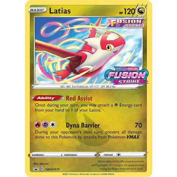 Pokemon Fusion Strike Latias Loose Deck SWSH171