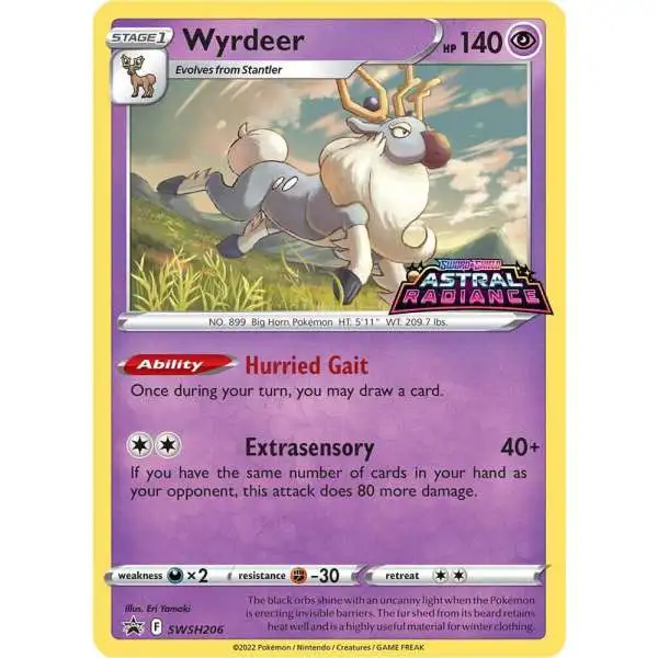 Pokemon Astral Radiance Wyrdeer Loose Deck SWSH206