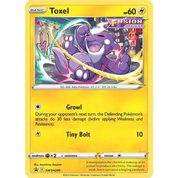 Pokemon Trading Card Game Sword & Shield Promo Toxel SWSH209