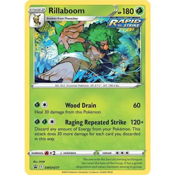 rillaboom pokemon card value Pokmon TCG 016/167 Non Holo Near Mint for Sale in Boca Raton, FL [1GGG] Max Beating (130+) You may discard up to 3 Grass Energy from this Pokemon Rillaboom (Mega Rising #27/331, 3-Diamonds)
