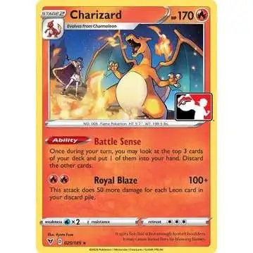 Pokemon Trading Card Game Sword & Shield Rare Charizard #25 [Prize Pack Series 1 ]