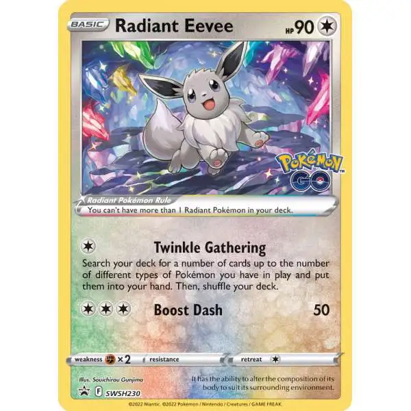 rare radiant pokemon cards S-Chinese Card Eevee CS5aC-092 Shiny K Pokemon GO Holo New What Are Radiant Pokmon Cards?