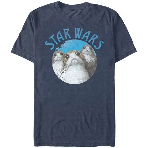 Star Wars The Last Jedi Porg Circle T-Shirt [Large]