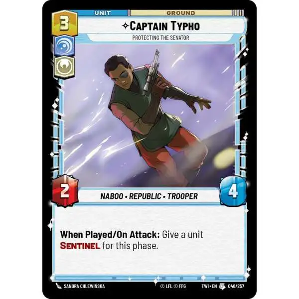 Star Wars: Unlimited Trading Card Game Twilight of the Republic Uncommon Captain Typho - Protecting the Senator #046