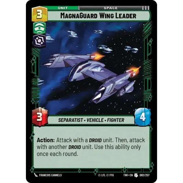Star Wars: Unlimited Trading Card Game Twilight of the Republic Uncommon MagnaGuard Wing Leader #082