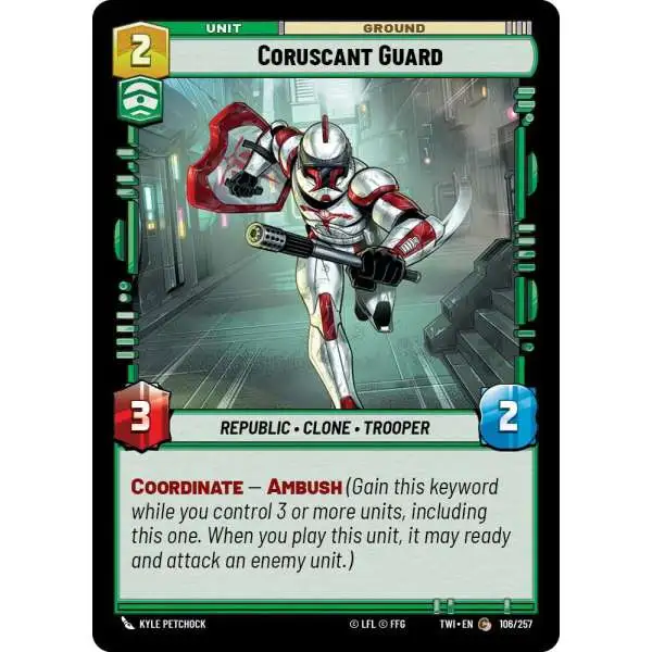 Star Wars: Unlimited Trading Card Game Twilight of the Republic Common Coruscant Guard #106