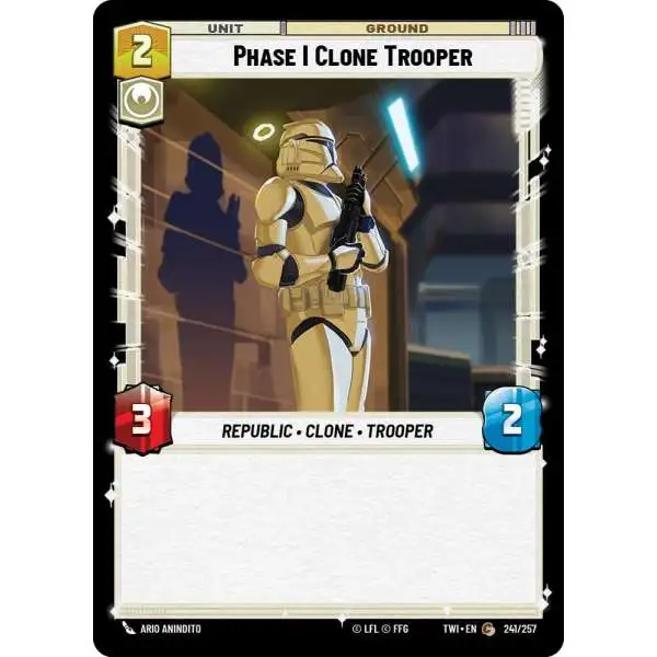 Star Wars: Unlimited Trading Card Game Twilight of the Republic Common Phase I Clone Trooper #241