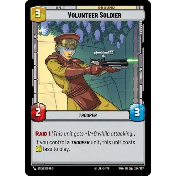 Star Wars: Unlimited Trading Card Game Twilight of the Republic Common Volunteer Soldier #254