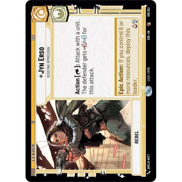 Star Wars: Unlimited Trading Card Game Spark of Rebellion Common Jyn Erso - Resisting Oppression #018