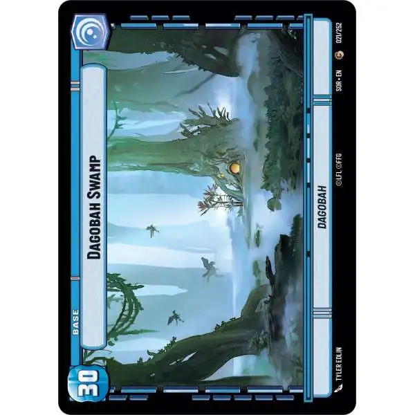 Star Wars: Unlimited Trading Card Game Spark of Rebellion Common Dagobah Swamp #021