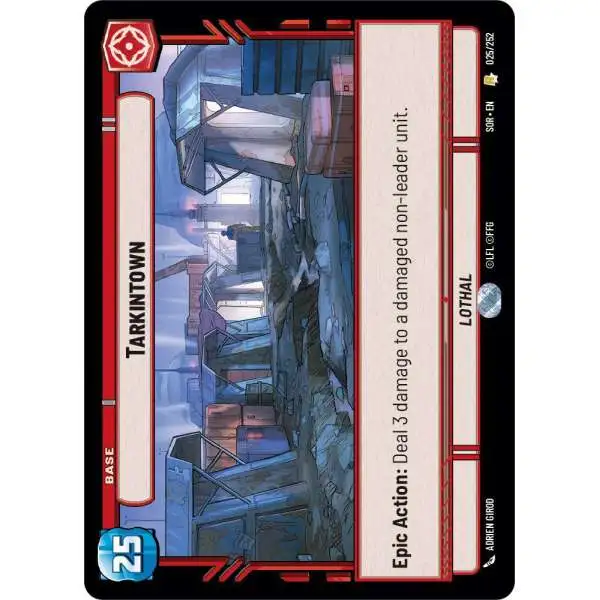 Star Wars: Unlimited Trading Card Game Spark of Rebellion Rare Tarkintown #025