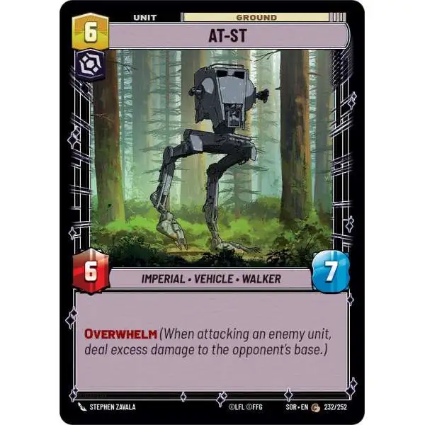 Star Wars: Unlimited Trading Card Game Spark of Rebellion Common AT-ST #232