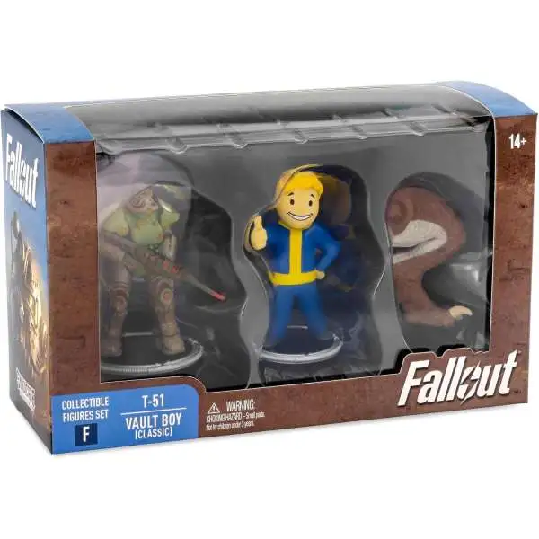 Fallout Build Deathclaw Series T-51 Power Armor & Vault Boy (Classic) 3-Inch Mini Figure 2-Pack