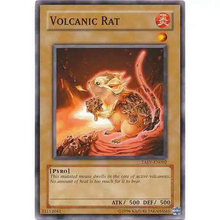 YuGiOh GX Trading Card Game Tactical Evolution Common Volcanic Rat TAEV-EN002