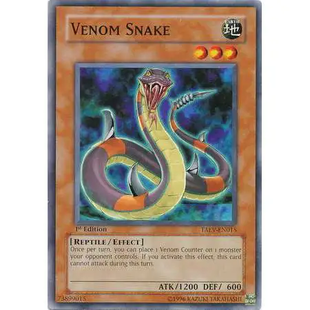 YuGiOh GX Trading Card Game Tactical Evolution Common Venom Snake TAEV-EN015