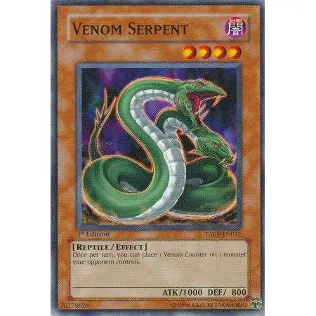 YuGiOh GX Trading Card Game Tactical Evolution Common Venom Serpent TAEV-EN017