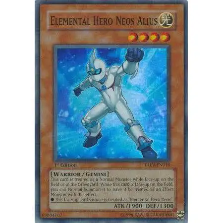 YuGiOh GX Trading Card Game Tactical Evolution Super Rare Elemental Hero Neos Alius TAEV-EN018