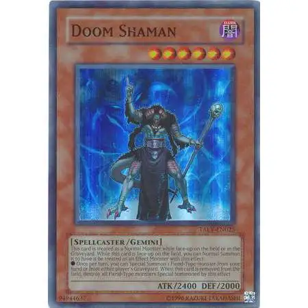 YuGiOh GX Trading Card Game Tactical Evolution Super Rare Doom Shaman TAEV-EN025