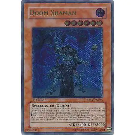 YuGiOh GX Trading Card Game Tactical Evolution Ultimate Rare Doom Shaman TAEV-EN025 [Lightly Played (Unlimited)]