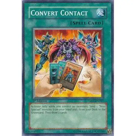 YuGiOh GX Trading Card Game Tactical Evolution Common Convert Contact TAEV-EN047