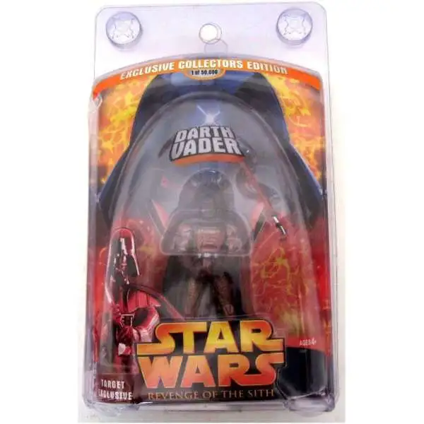 Star Wars Revenge of the Sith 2005 Lava Darth Vader Exclusive Action Figure