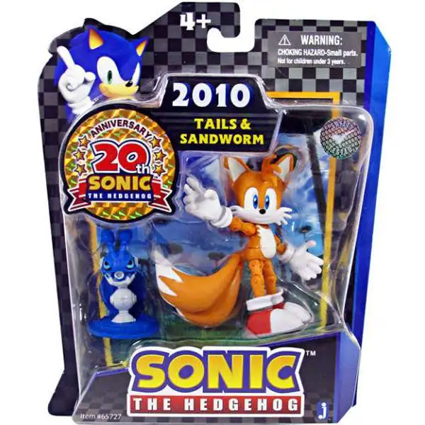 Sonic The Hedgehog 20th Anniversary Tails & Caterkiller Badnik Action Figure 2-Pack [2010]