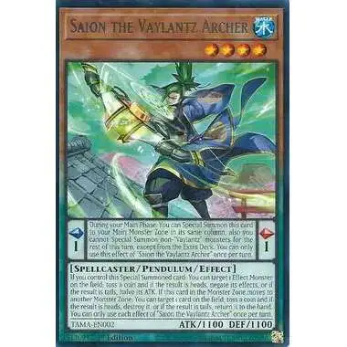 YuGiOh Tactical Masters Rare Saion the Vaylantz Archer TAMA-EN002