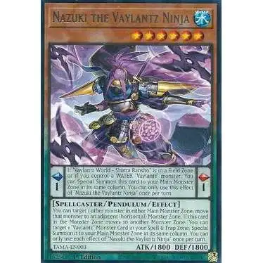 YuGiOh Tactical Masters Rare Nazuki the Vaylantz Ninja TAMA-EN003