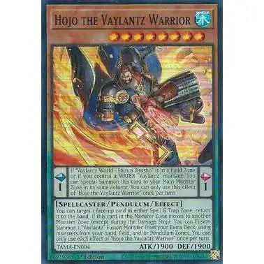 YuGiOh Tactical Masters Super Rare Hojo the Vaylantz Warrior TAMA-EN004