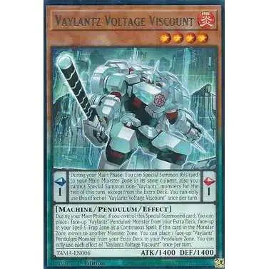 YuGiOh Tactical Masters Rare Vaylantz Voltage Viscount TAMA-EN006