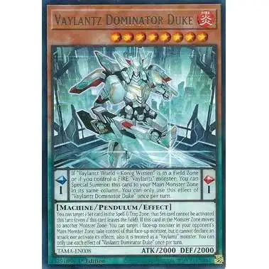 YuGiOh Tactical Masters Rare Vaylantz Dominator Duke TAMA-EN008