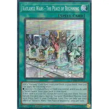 YuGiOh Tactical Masters Collector Rare Vaylantz Wars - The Place of Beginning TAMA-EN011