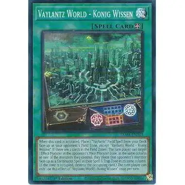 YuGiOh Tactical Masters Super Rare Vaylantz World - Konig Wissen TAMA-EN013