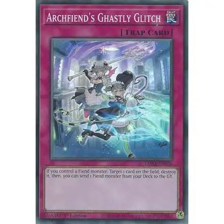 YuGiOh Tactical Masters Super Rare Archfiend's Ghastly Glitch TAMA-EN026