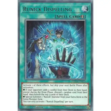 YuGiOh Tactical Masters Rare Runick Dispelling TAMA-EN032