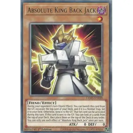 YuGiOh Tactical Masters Rare Absolute King Back Jack TAMA-EN048