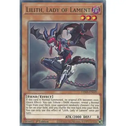 YuGiOh Tactical Masters Rare Lilith, Lady of Lament TAMA-EN049