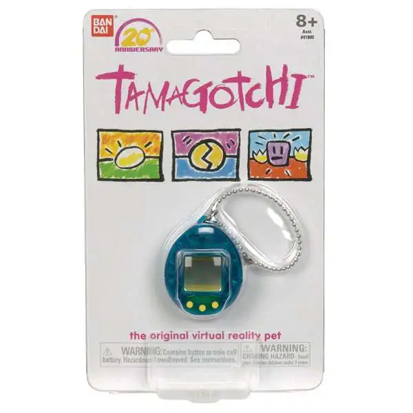 Tamagotchi 20th Anniversary Series 1 Translucent Blue 1.5-Inch Virtual Pet Toy