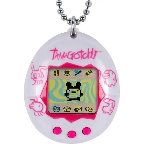 Tamagotchi The Original Gen 2 White & Pink 1.5-Inch Virtual Pet Toy