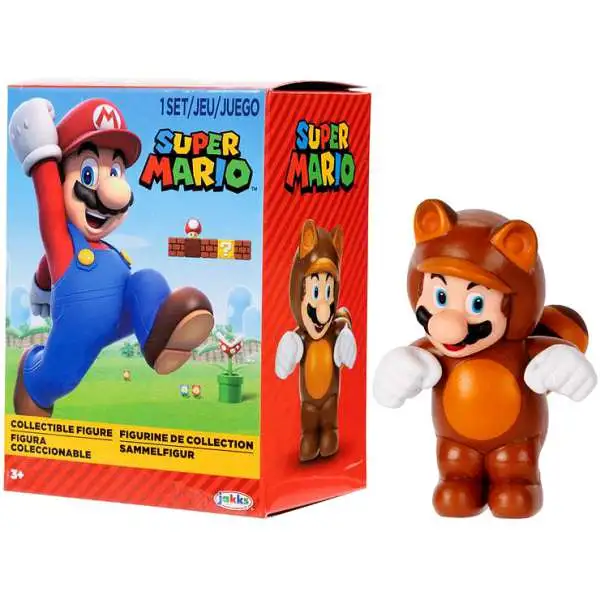 World of Nintendo Super Mario Tanooki Mario 2.5-Inch Collectible Mini Figure