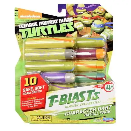 Teenage Mutant Ninja Turtles Nickelodeon T-Blasts Refill Pack Dart Ammo 10-Pack [Combination 1]
