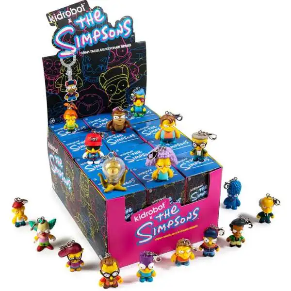 The Simpsons Vinyl Keychain CRAP-TACULAR! 3-Inch Mystery Box [24 Packs]